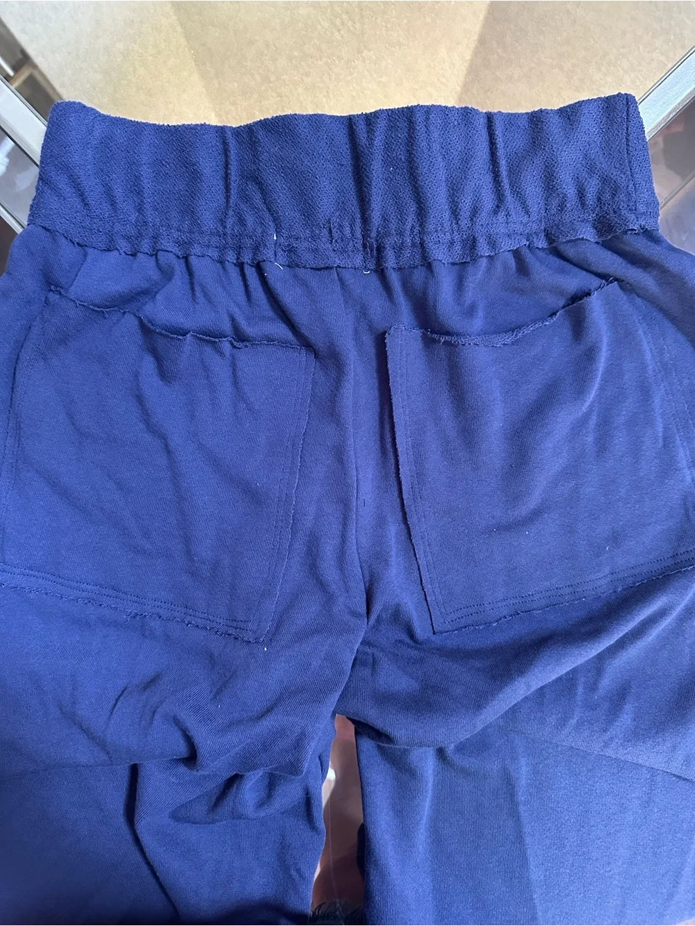 New FP BEACH FREE PEOPLE wide leg cropped beach pants coverup Med  Blue/Navy - Picture 4 of 6